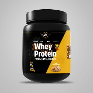 Whey Protein 100% Concentrado - Nosso Granel - Cookies & Cream - 900g