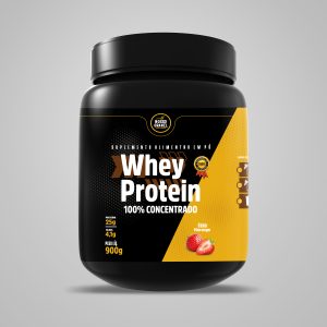 Whey Protein 100% Concentrado - Nosso Granel – Morango - 900g
